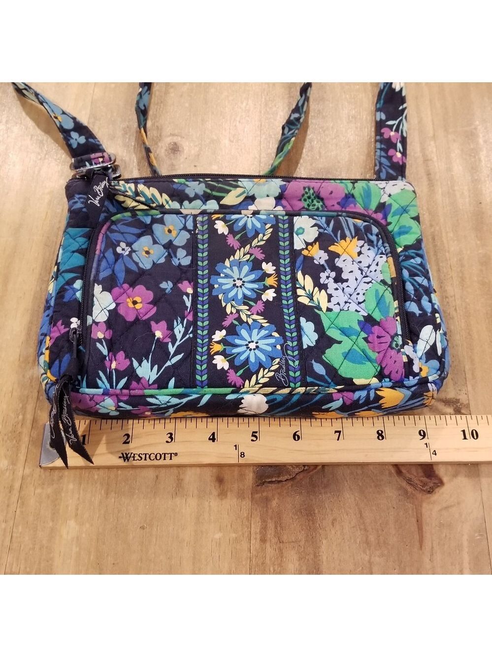 Vera Bradley Crossbody Purse Floral Flower AOP Allover - Picture 7 of 10